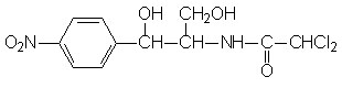 Structure of chloramphenicol